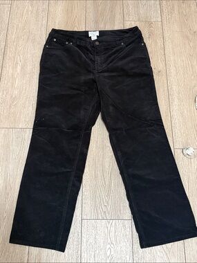 Charter club Black Corduroy Pants with Front Pockets